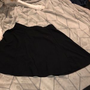 divided black circle skirt